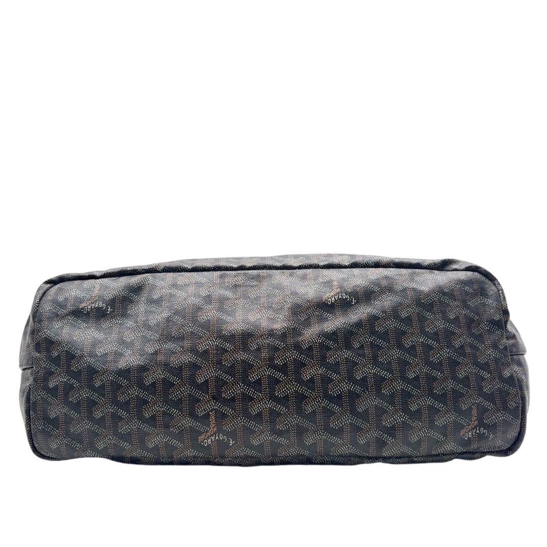 GOYARD ゴヤール サンルイPM トートバッグ PVC/レザー ブラック