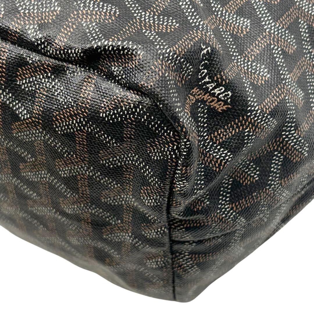 GOYARD ゴヤール サンルイPM トートバッグ PVC/レザー ブラック