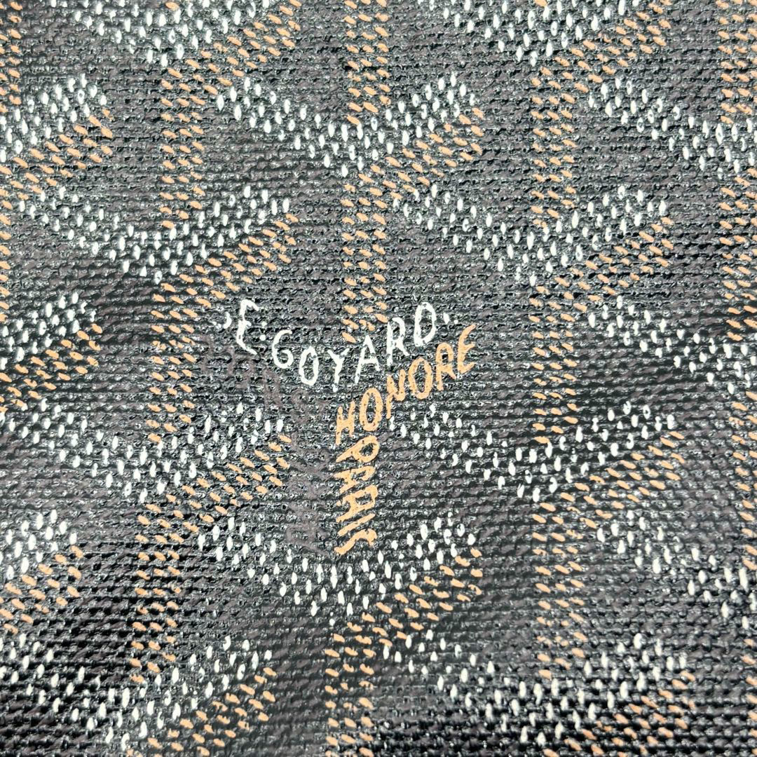 GOYARD ゴヤール サンルイPM トートバッグ PVC/レザー ブラック VAE120131