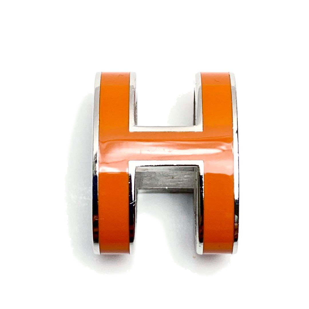 HERMES エルメス ポップアッシュ チョーカー オレンジ シルバー SV925