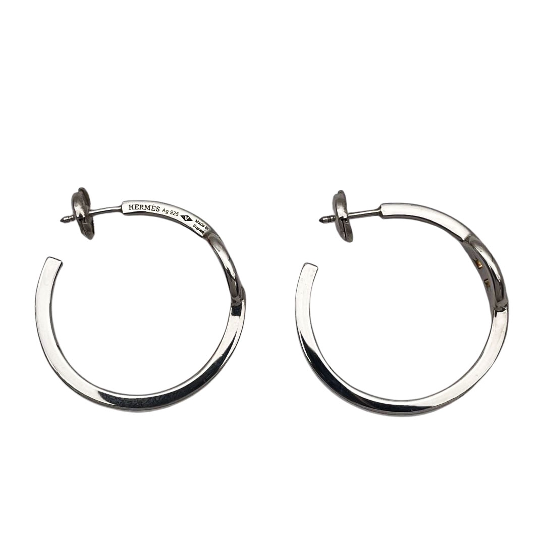 HERMES エルメス ピアス クレオール シェーヌダンクル