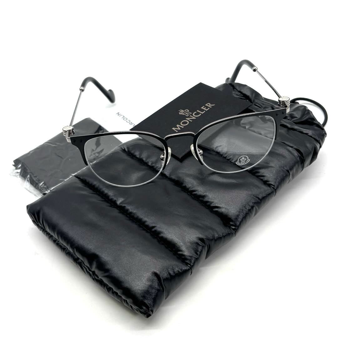 MONCLER モンクレール 眼鏡フレーム シルバー/ブラック ML5024 005
