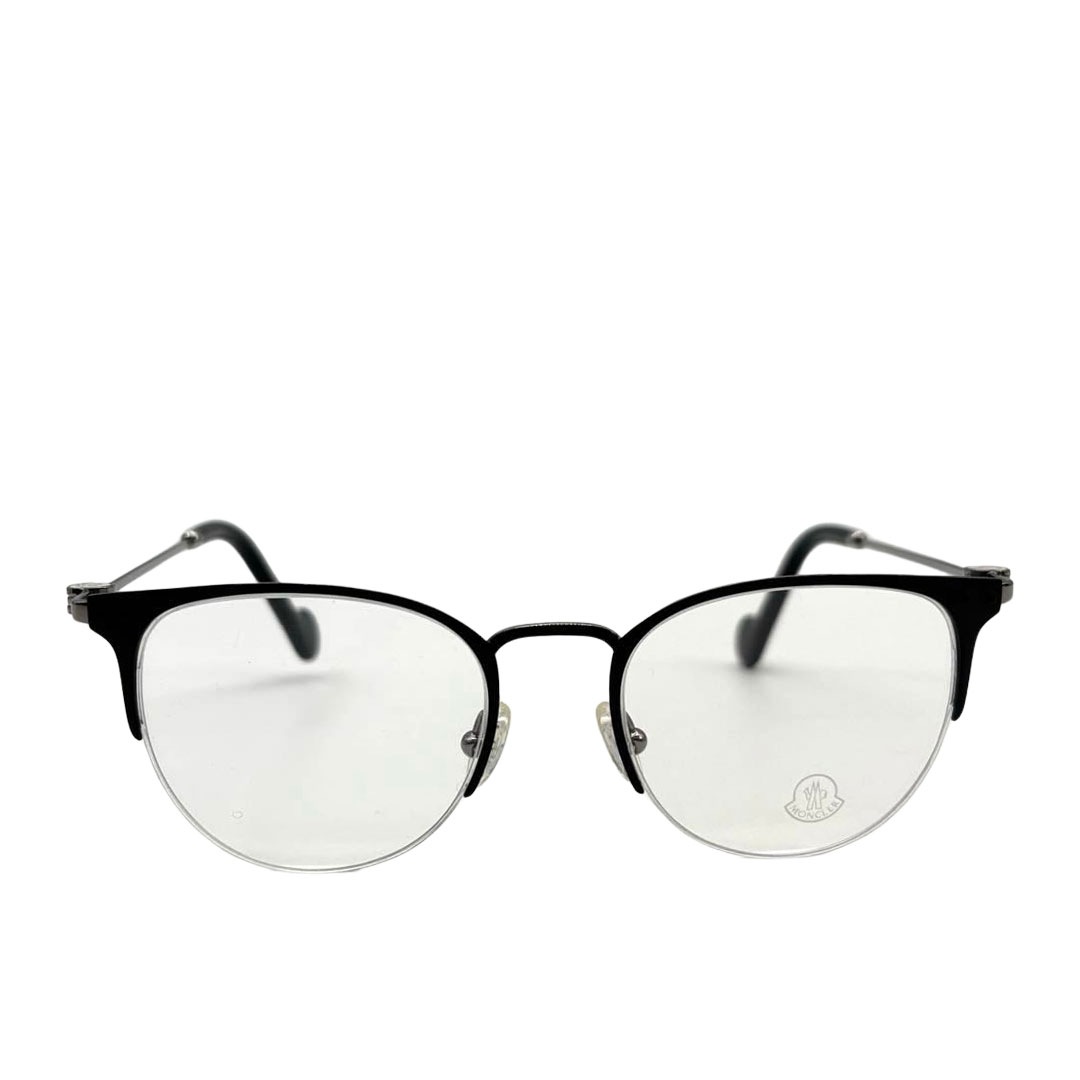 MONCLER モンクレール 眼鏡フレーム シルバー/ブラック ML5024 005