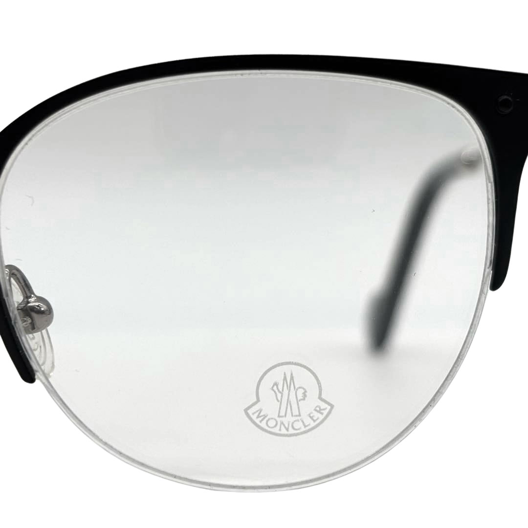MONCLER モンクレール 眼鏡フレーム シルバー/ブラック ML5024 005