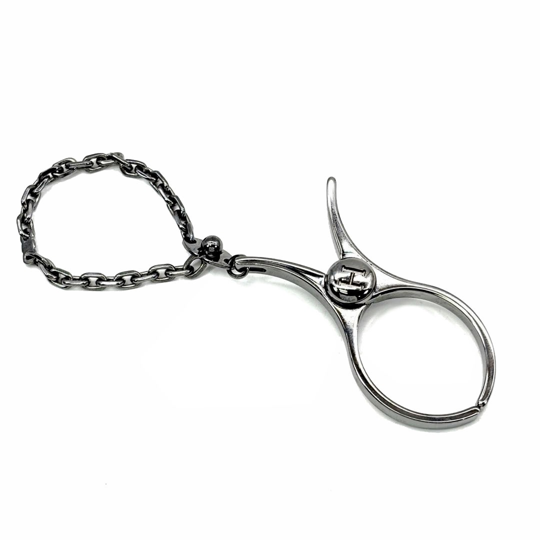 HERMES エルメス グローブ 手袋ホルダー フィルー ガンメタシルバー