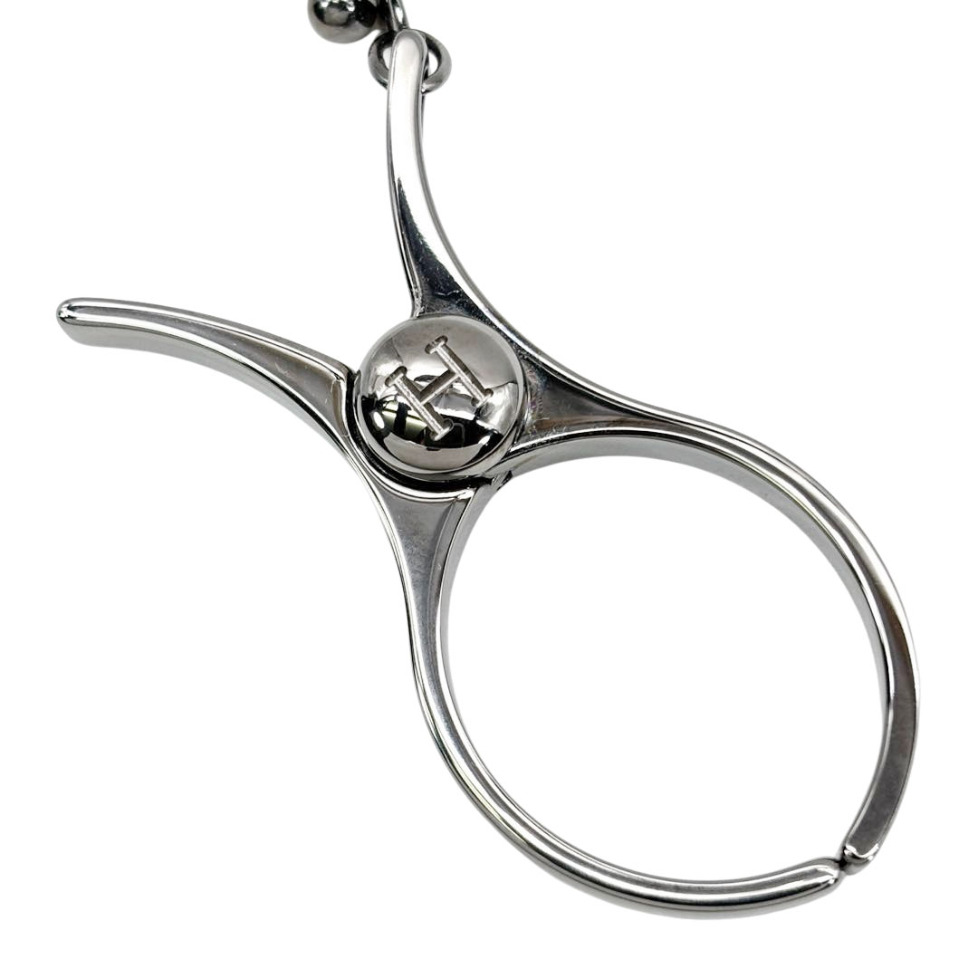 HERMES エルメス グローブ 手袋ホルダー フィルー ガンメタシルバー