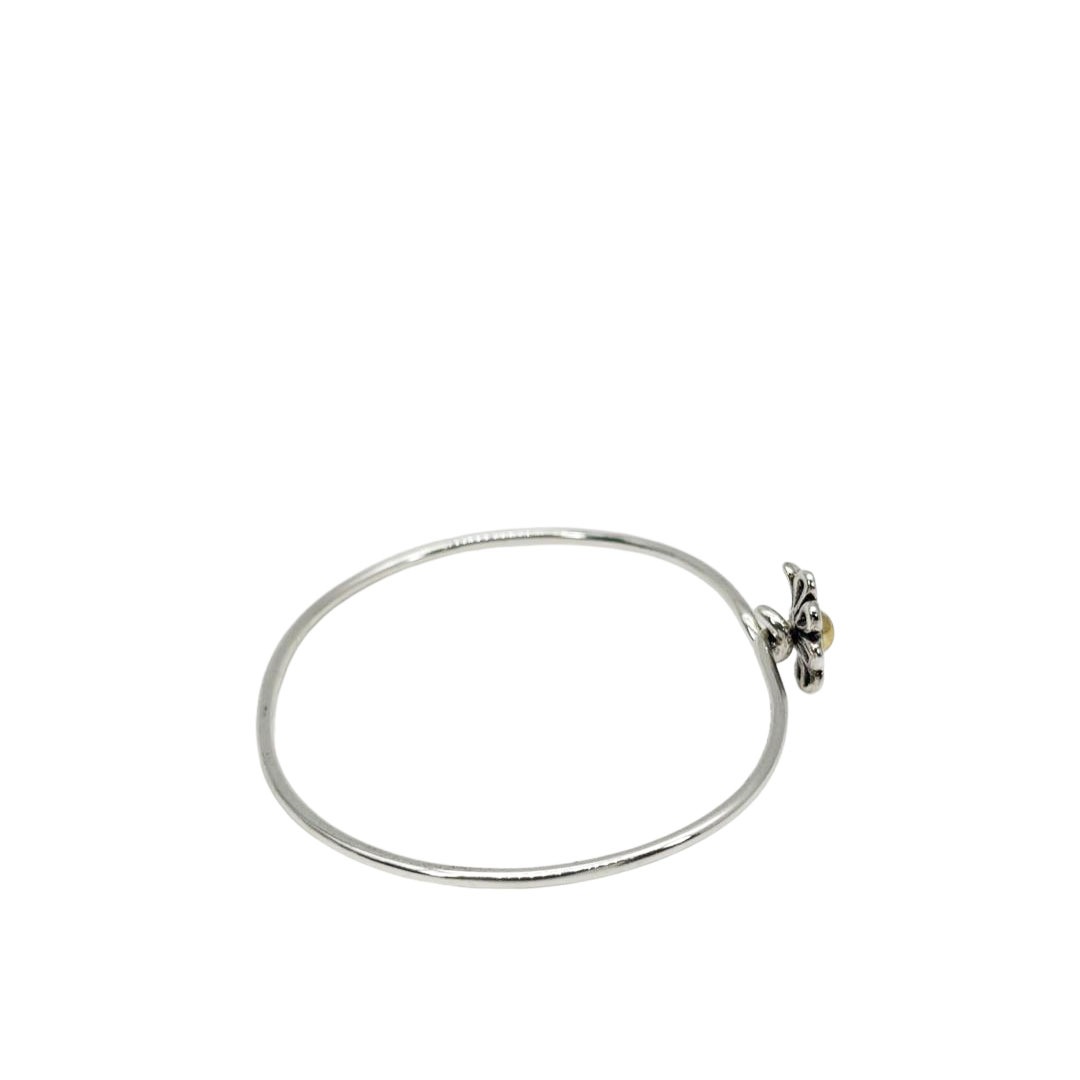 TIFFANY&Co. ティファニー パロマピカソ バングル デイジー 925/750(K18YG) シルバー/イエローゴールド 6.2g