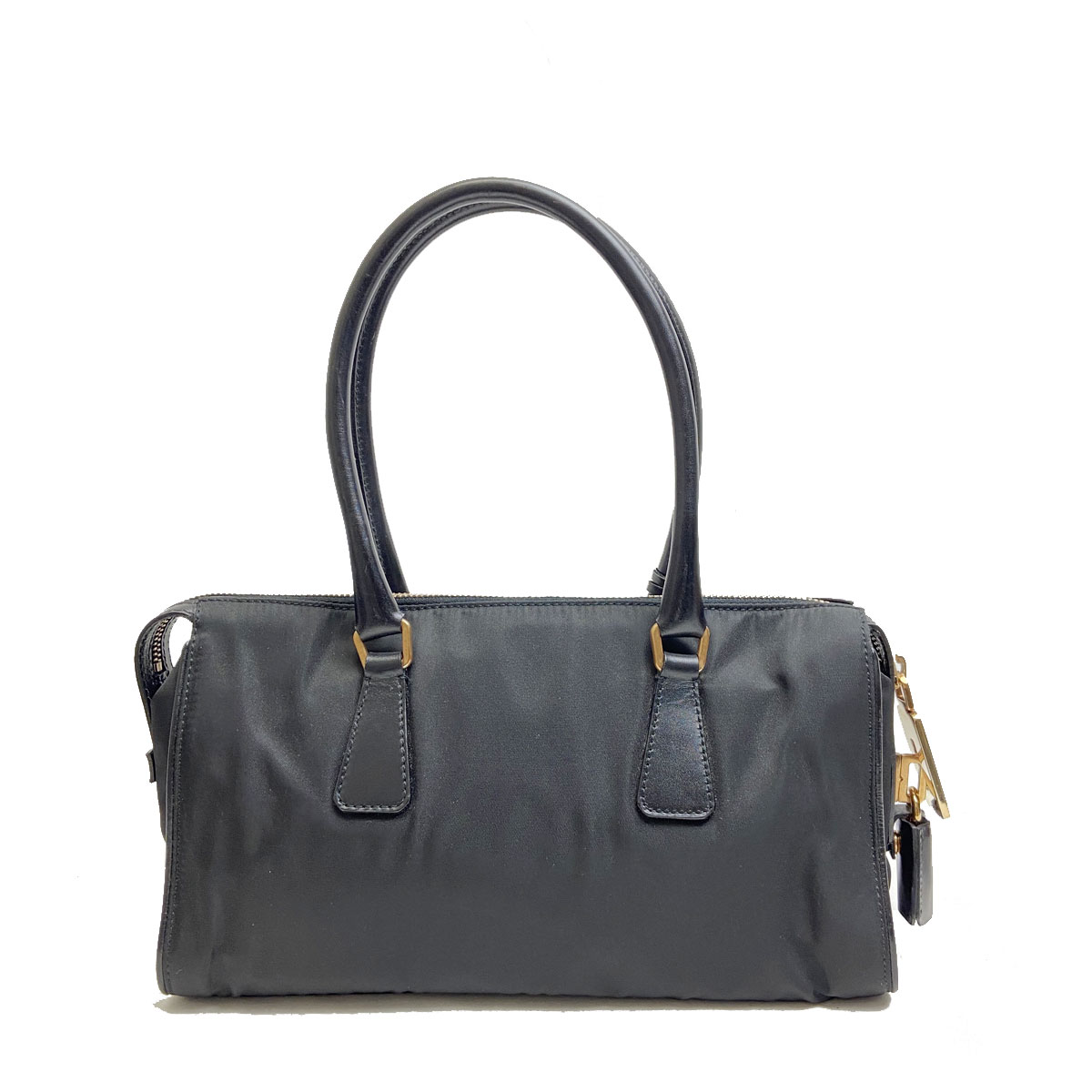 PRADA プラダ ハンドバッグ テストート ナイロン/レザー ブラック