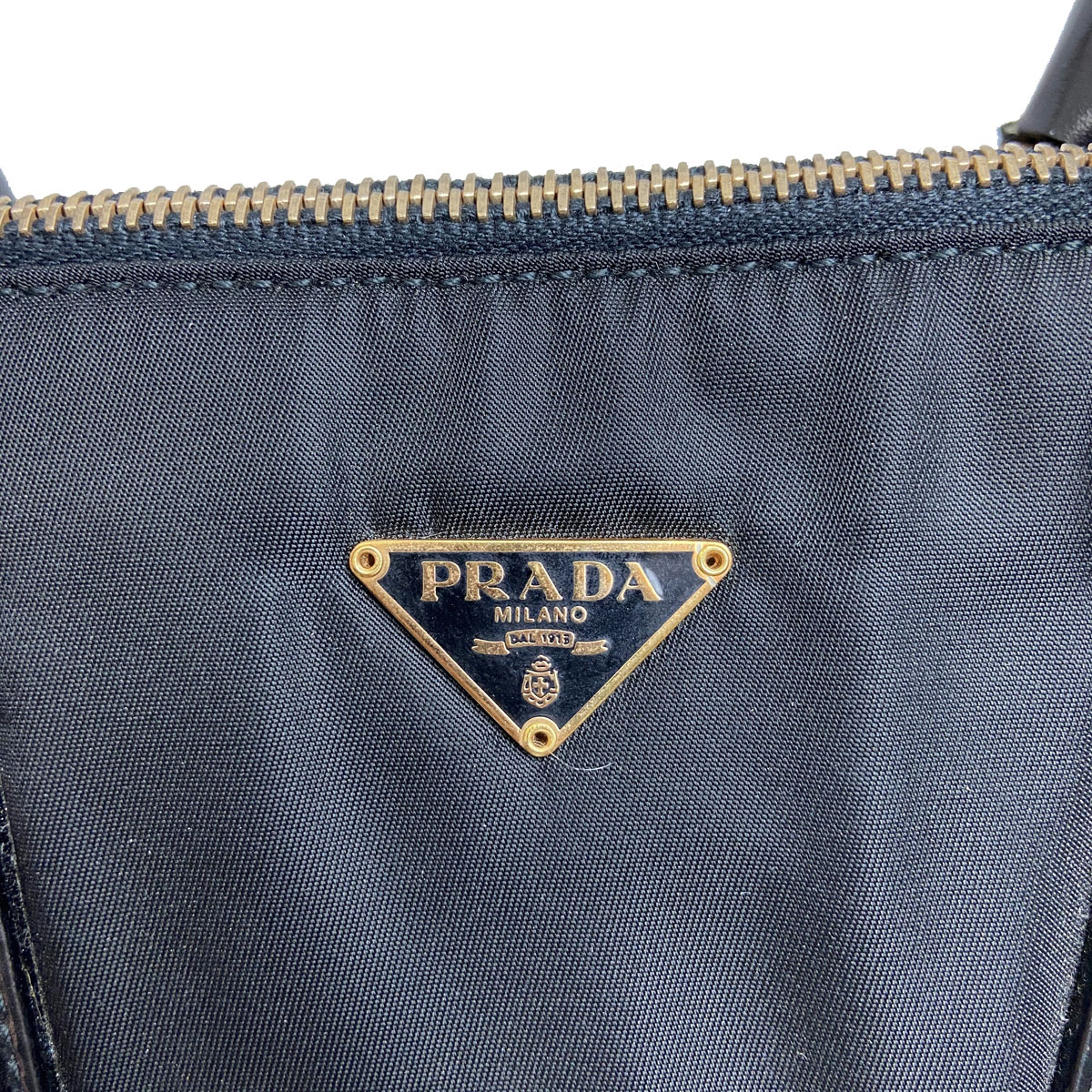 PRADA プラダ ハンドバッグ テストート ナイロン/レザー ブラック