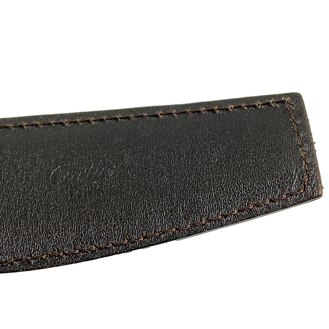 Cartier カルティエ レザー リバーシブルベルト サントス ドゥ カルティエ ブラック ブラウン メンズ