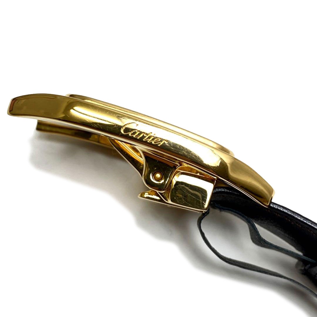 Cartier カルティエ レザー リバーシブルベルト サントス ドゥ カルティエ ブラック ブラウン メンズ