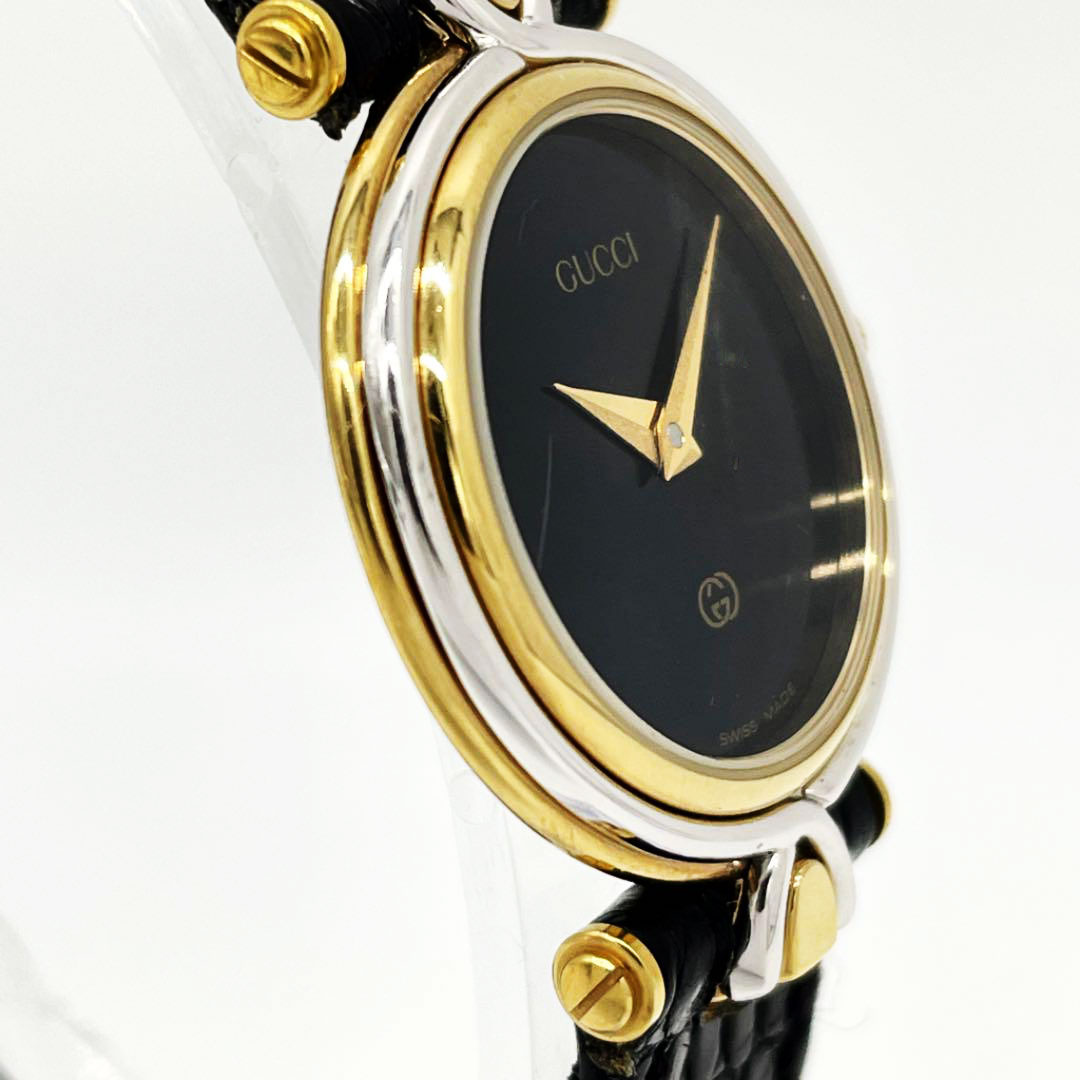 GUCCI レディースウォッチ ゴールド/ブラック GUCCI グッチ レディースウォッチ 腕時計 QZ ゴールド シルバー