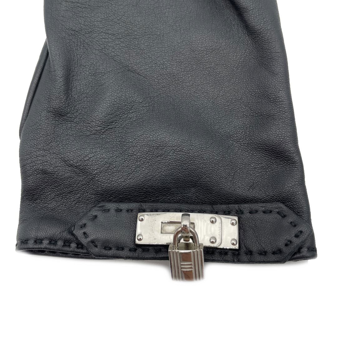 HERMES エルメス グローブ 手袋 ソヤ ラムレザー ケリー カデナ