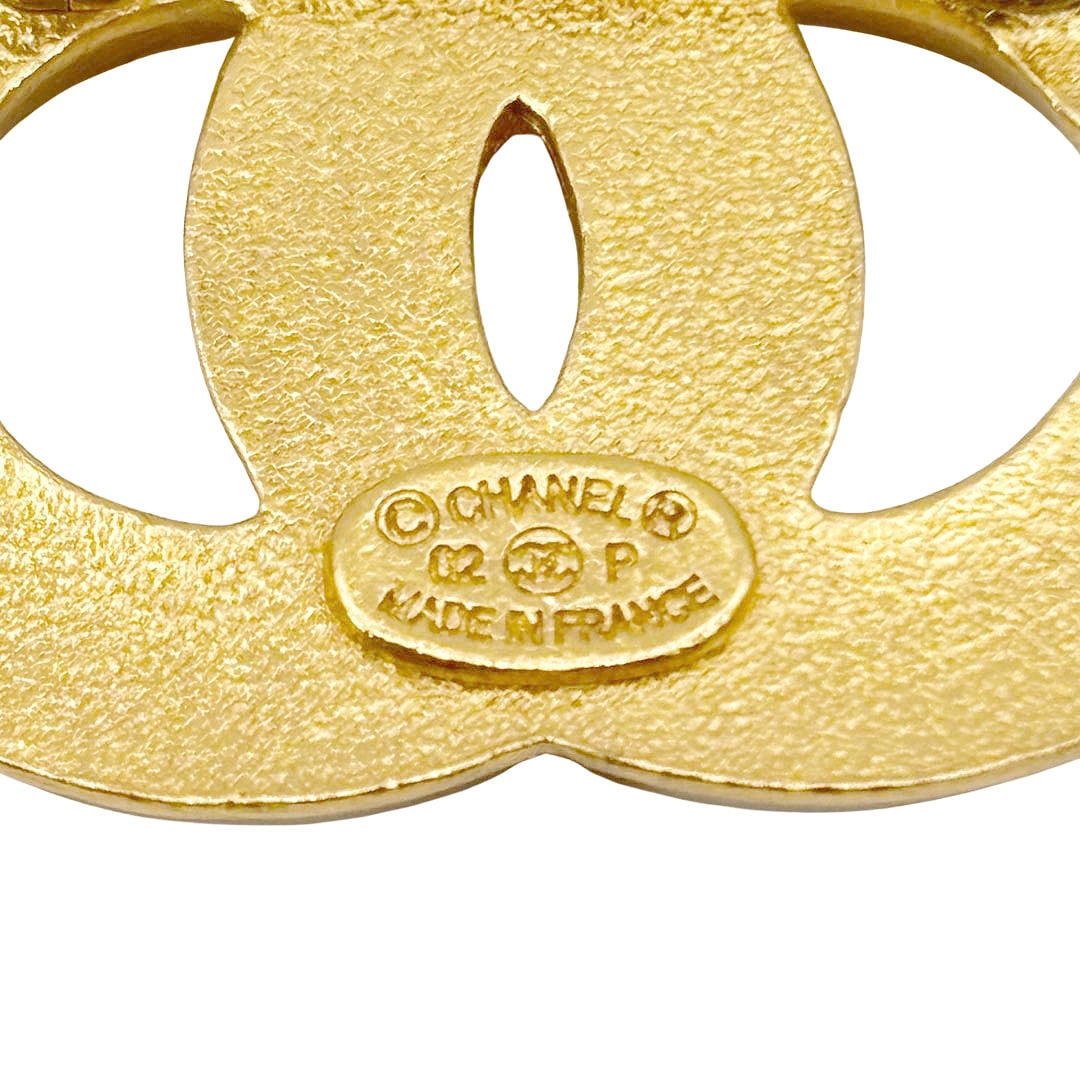 CHANEL シャネル ブローチ ココマーク 一粒パール ラインストーン 02P