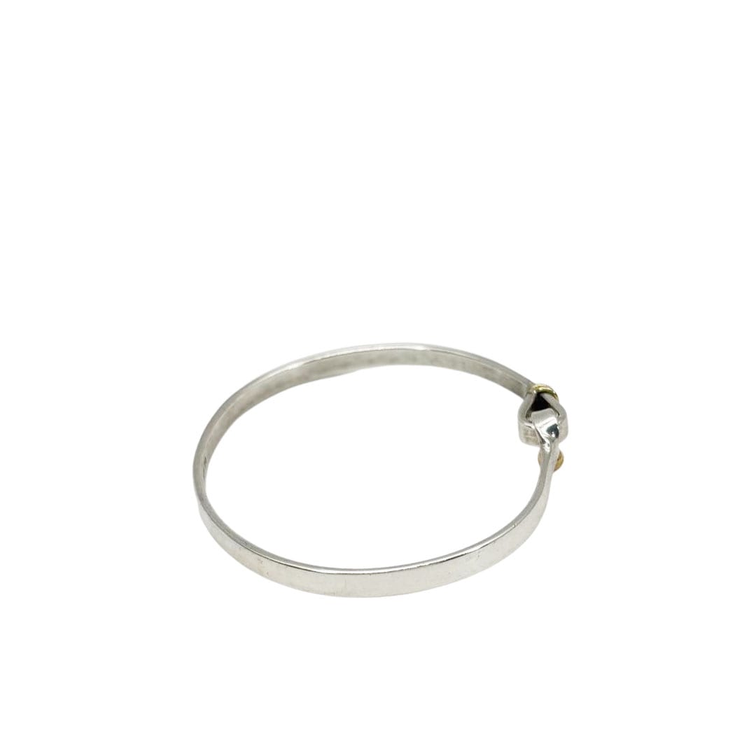 TIFFANY&Co. ティファニー フック&アイ バングル 925/750 シルバー/ゴールド 12.7g