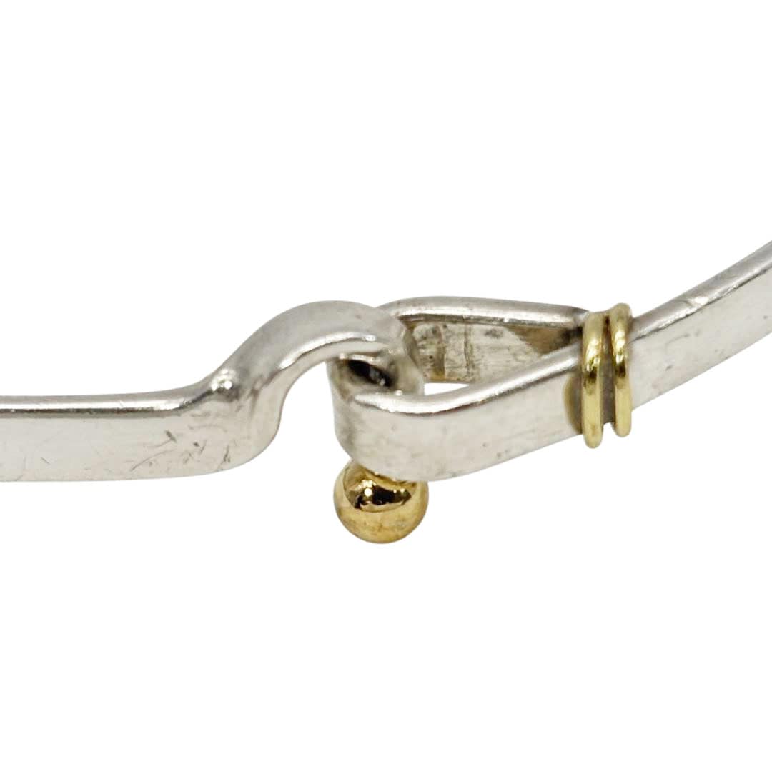 TIFFANY&Co. ティファニー フック&アイ バングル 925/750 シルバー/ゴールド 12.7g