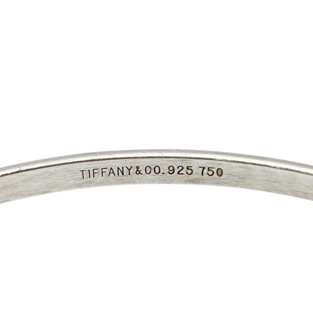 TIFFANY&Co. ティファニー フック&アイ バングル 925/750 シルバー