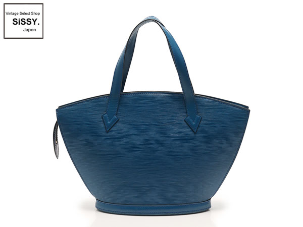 ルイヴィトン ■LOUIS VUITTON■ ハンドバッグ エピレザー サンジャック ブルー M52275