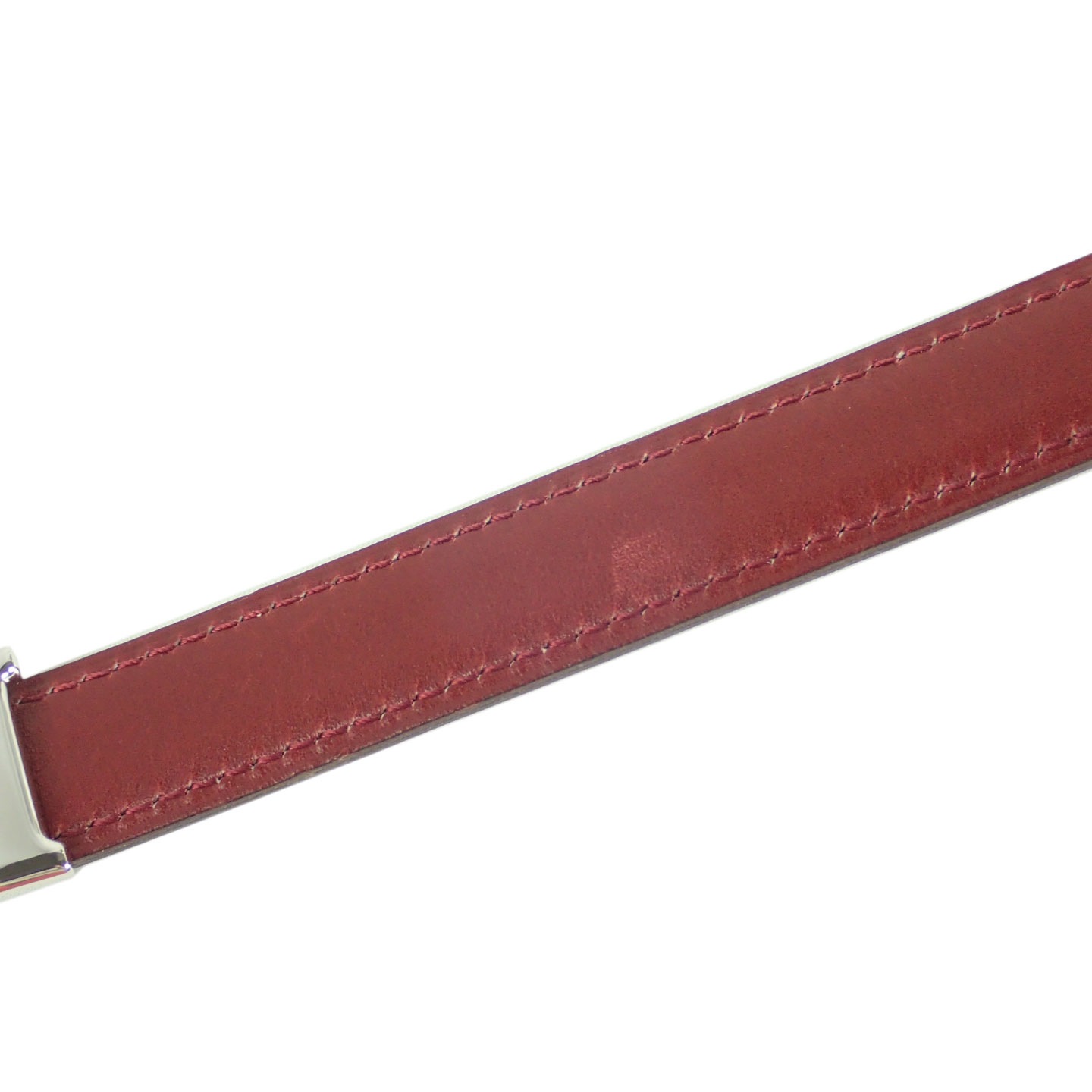 HERMES エルメス ミニ Hベルト シルバー金具 ブラック/ボルトー系 80 □G刻印(2003年製造) レディース