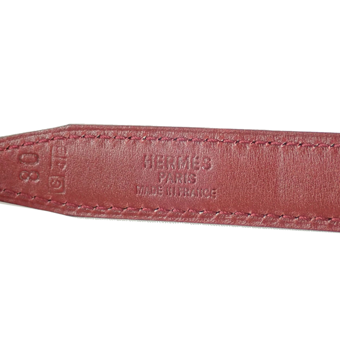HERMES エルメス ミニ Hベルト シルバー金具 ブラック/ボルトー系 80 □G刻印(2003年製造) レディース