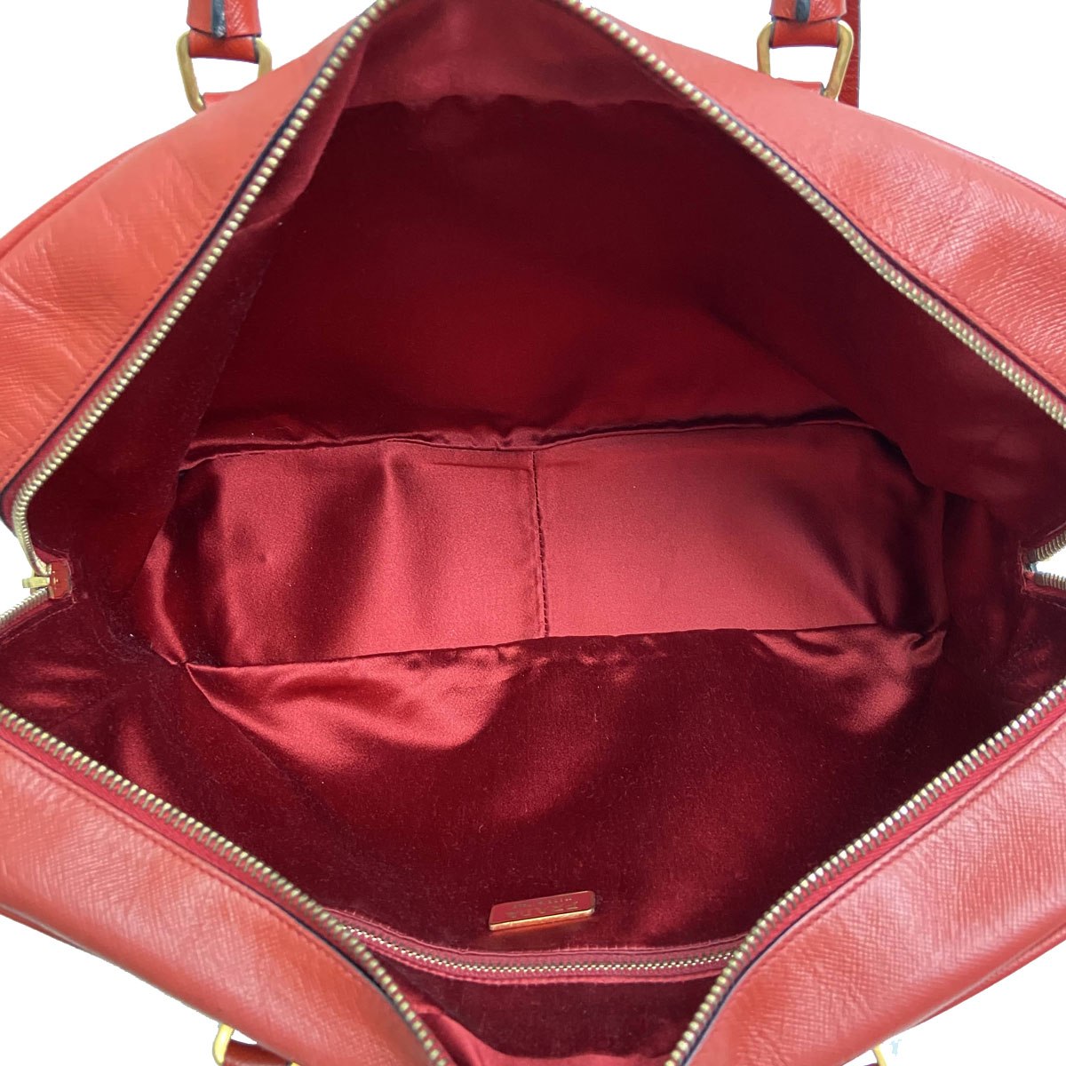 PRADA プラダ ショルダーバッグ サフィアーノレザー レッド