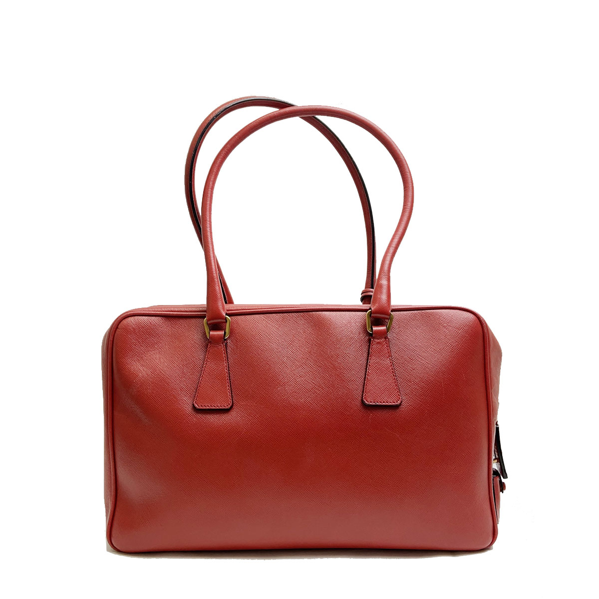 PRADA プラダ ショルダーバッグ サフィアーノレザー レッド