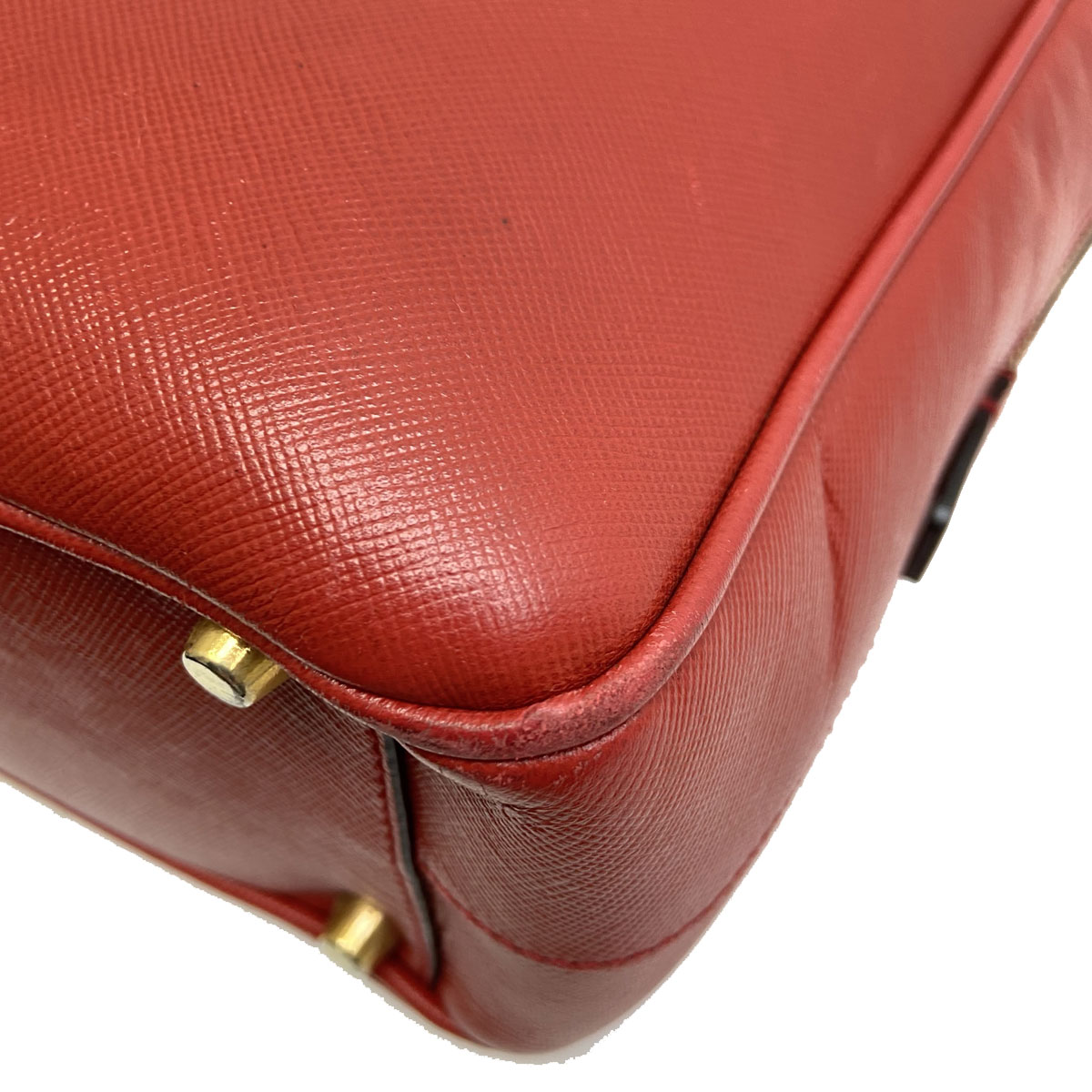 PRADA プラダ ショルダーバッグ サフィアーノレザー レッド
