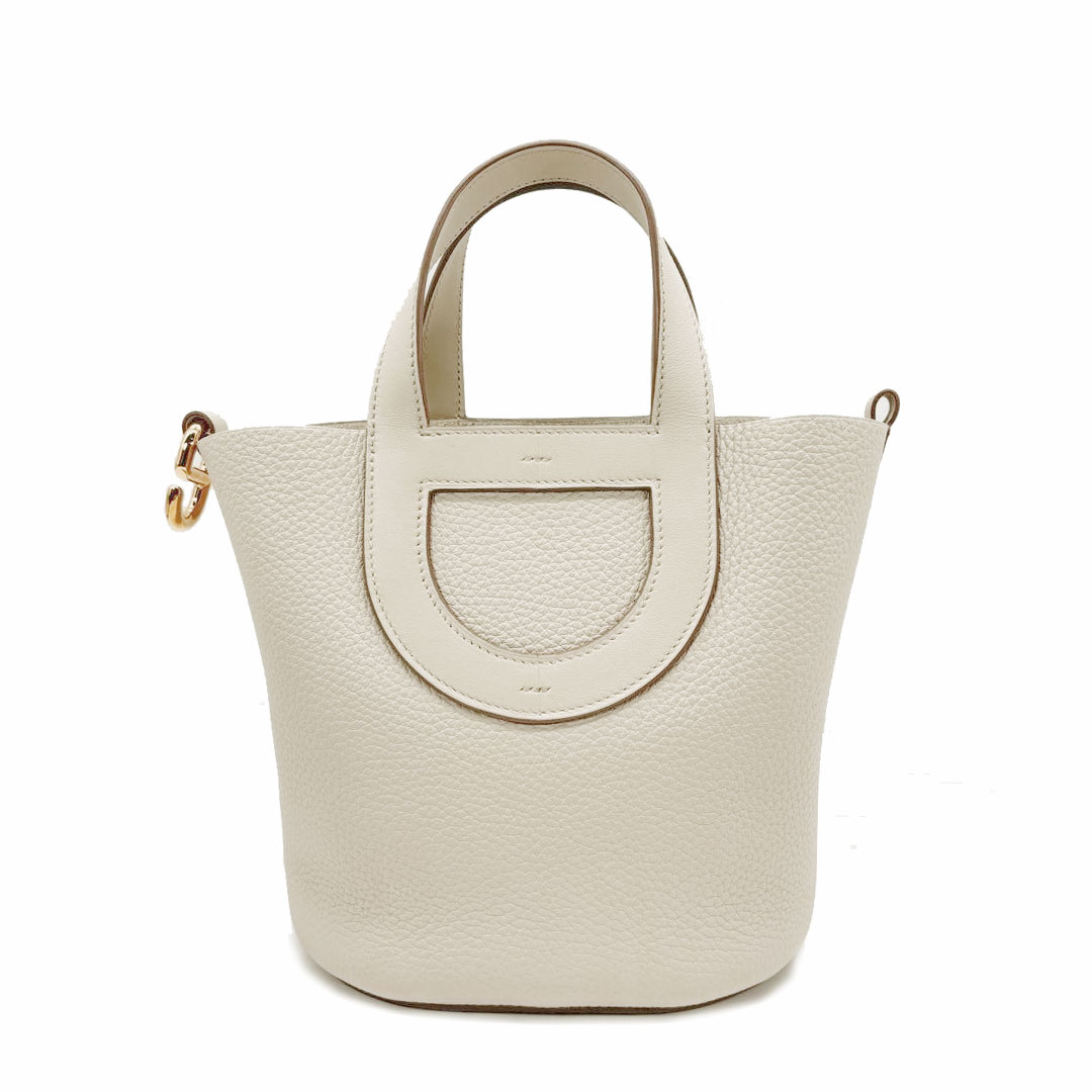 HERMES エルメス インザループ18 ハンドバッグ トリヨンクレマンス べトン ゴールド金具 U刻印