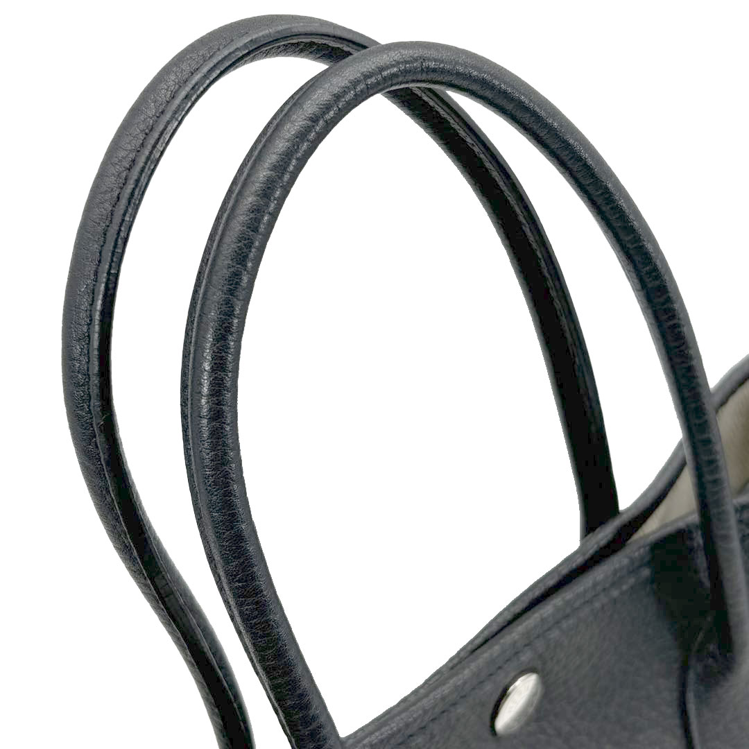 HERMES エルメス トートバッグ ガーデンパーティ30 TPM ネゴンダ ブラック □K刻印