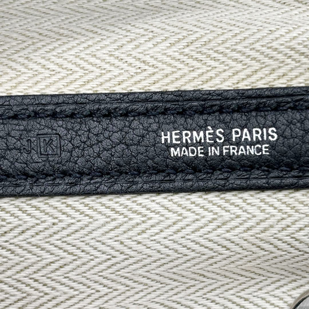 HERMES エルメス トートバッグ ガーデンパーティ30 TPM ネゴンダ ブラック □K刻印