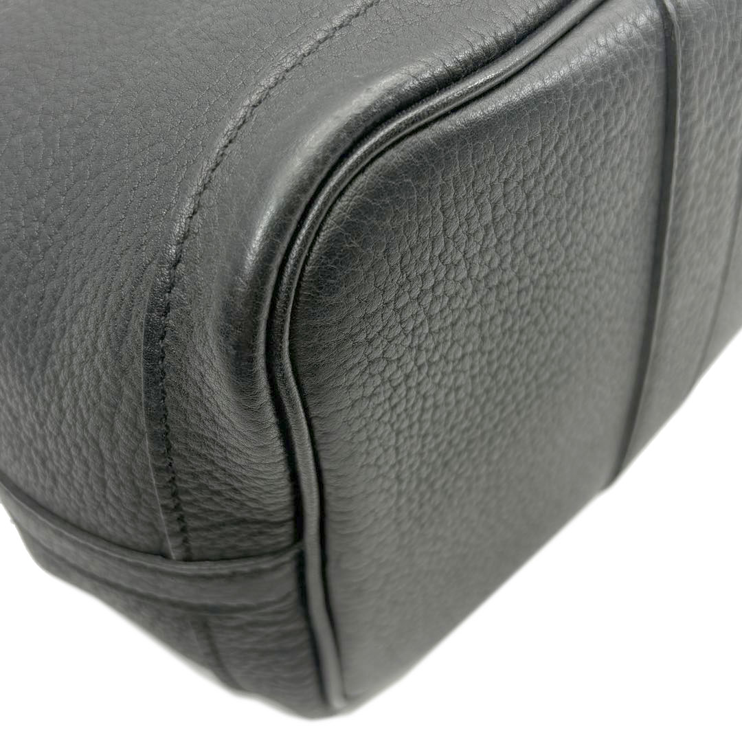 HERMES エルメス トートバッグ ガーデンパーティ30 TPM ネゴンダ ブラック □K刻印