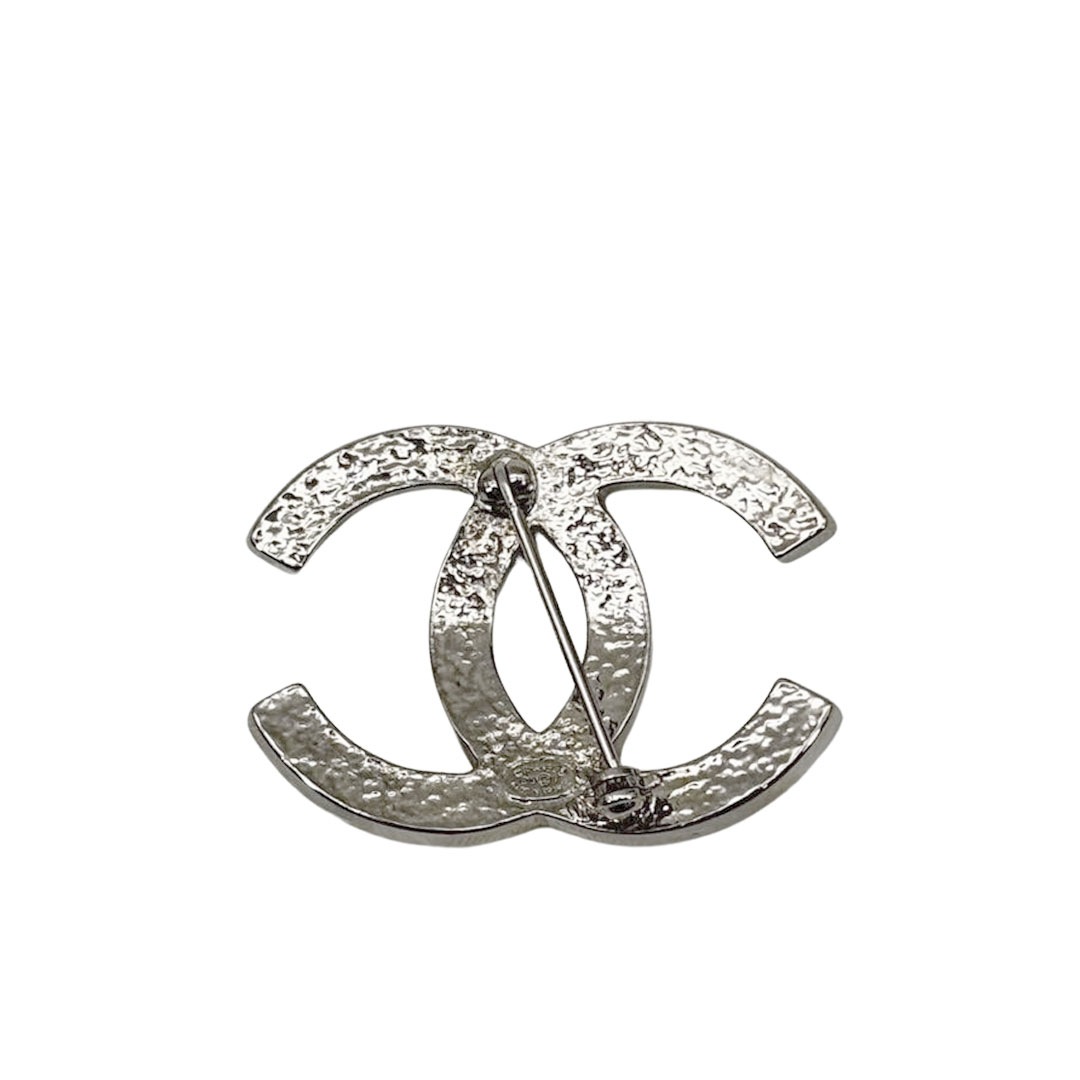 CHANEL シャネル ブローチ ココマーク フェイクパール D10V シルバー