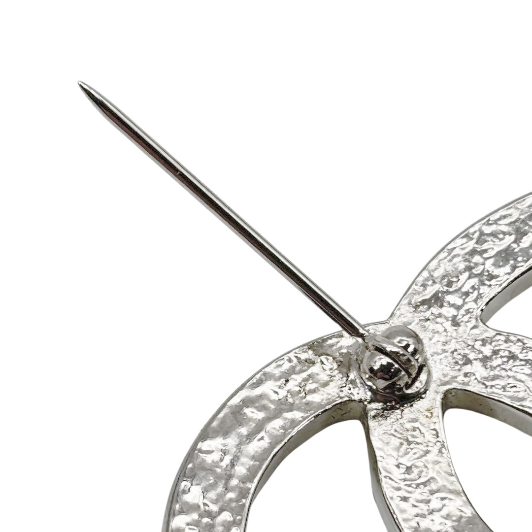 CHANEL シャネル ブローチ ココマーク フェイクパール D10V シルバー