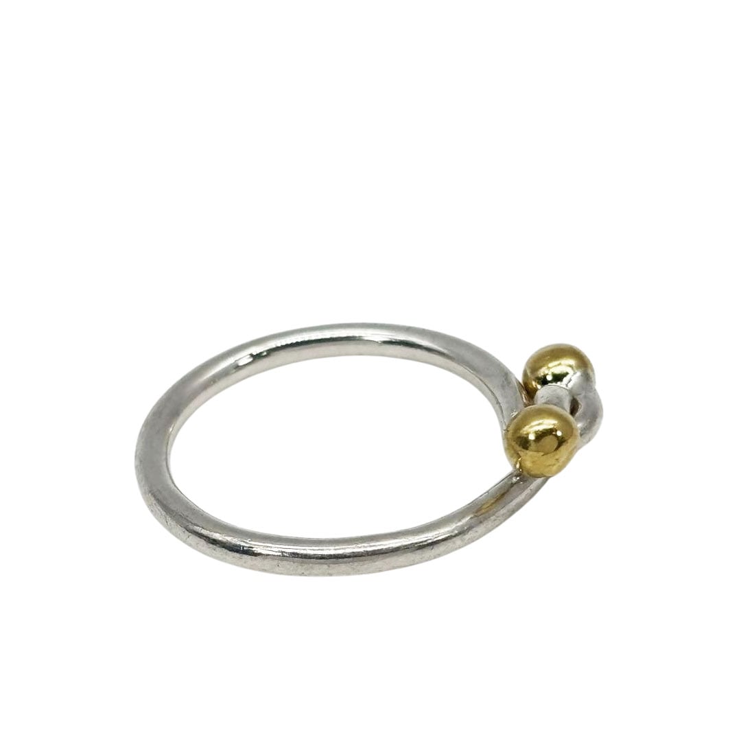TIFFANY&Co. ティファニー ダブルアイ ラブノットリング 約13号 925/750 シルバー/イエローゴールド 2.4g