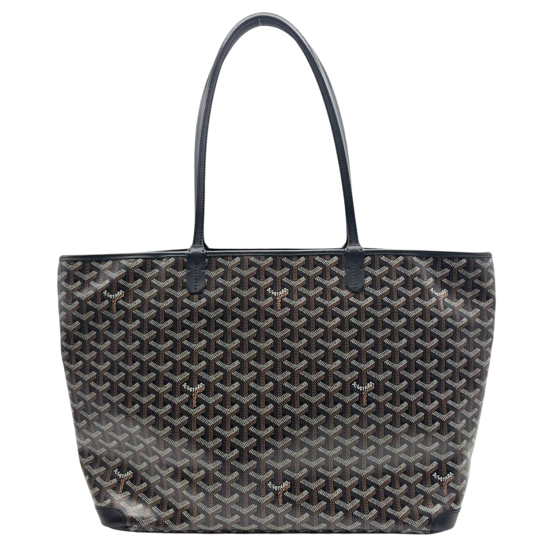GOYARD ゴヤール アルトワMM トートバッグ ゴヤールディンキャンバス/レザー ブラック MAE120171