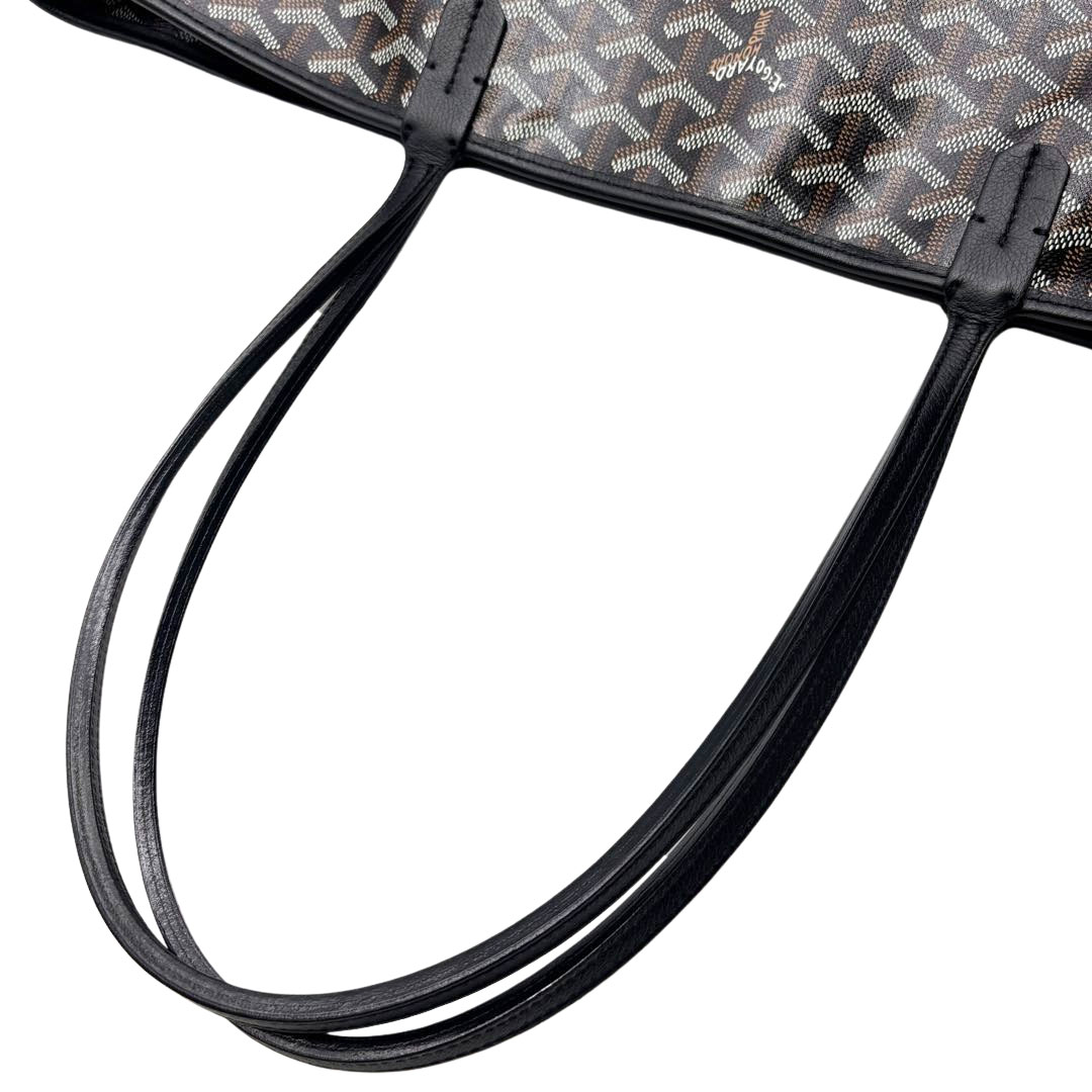 GOYARD ゴヤール アルトワMM トートバッグ ゴヤールディンキャンバス/レザー ブラック MAE120171