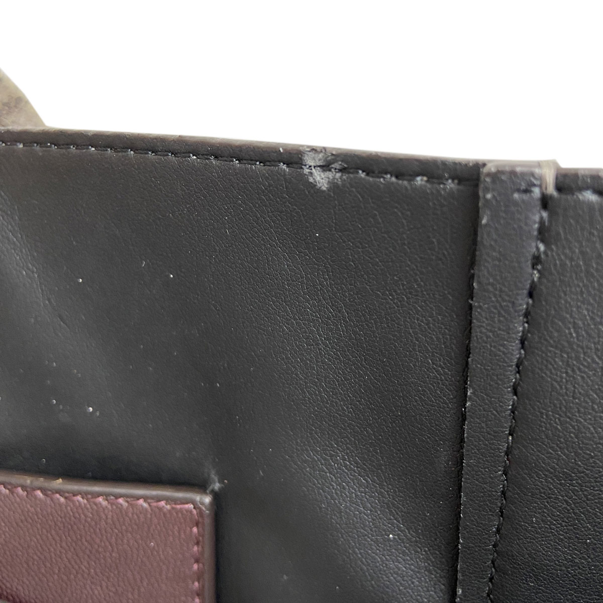 CELINE セリーヌ トートバッグ ホリゾンタルカバ パイソン型押し レザー ダークブラウン系