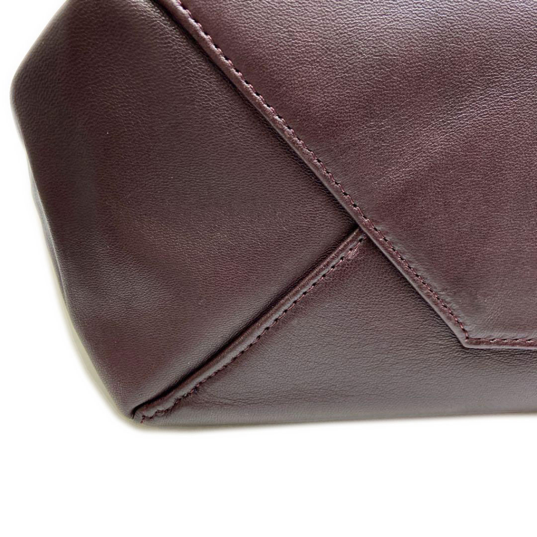 CELINE セリーヌ トートバッグ ホリゾンタルカバ パイソン型押し レザー ダークブラウン系