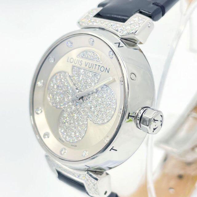 LOUIS VUITTON ルイヴィトン レディース腕時計 タンブール フォーエバー QZ 純正ダイヤラグ 12Pダイヤ Q131P