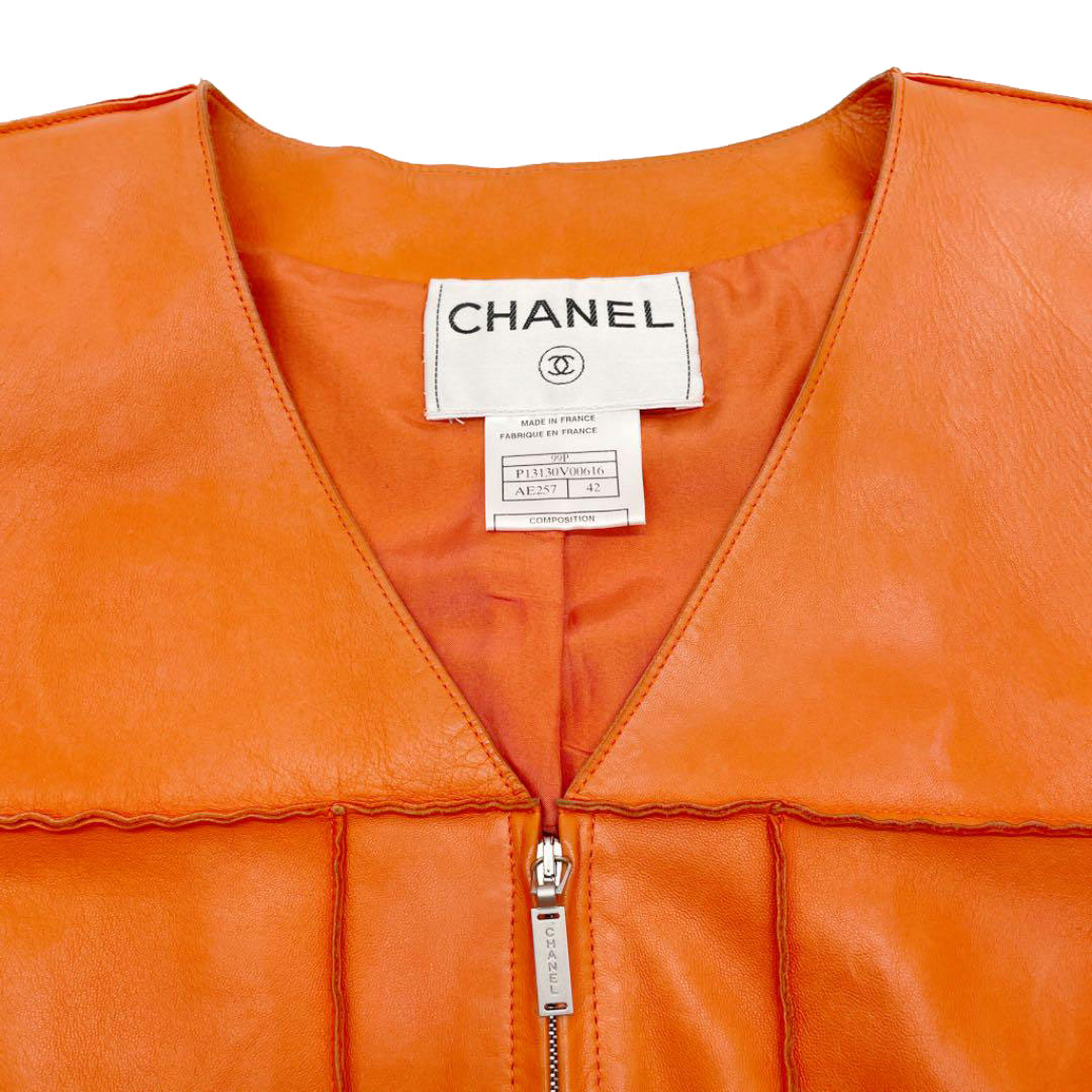 ⭐︎ CHANEL シャネル レザージャケット ココボタン 98A ラムスキン ⭐︎ ⭐︎ CHANEL シャネル レザージャケット ココボタン 98A