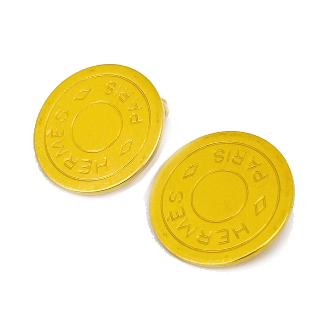 HERMES エルメス イヤリング セリエ メタル ゴールド