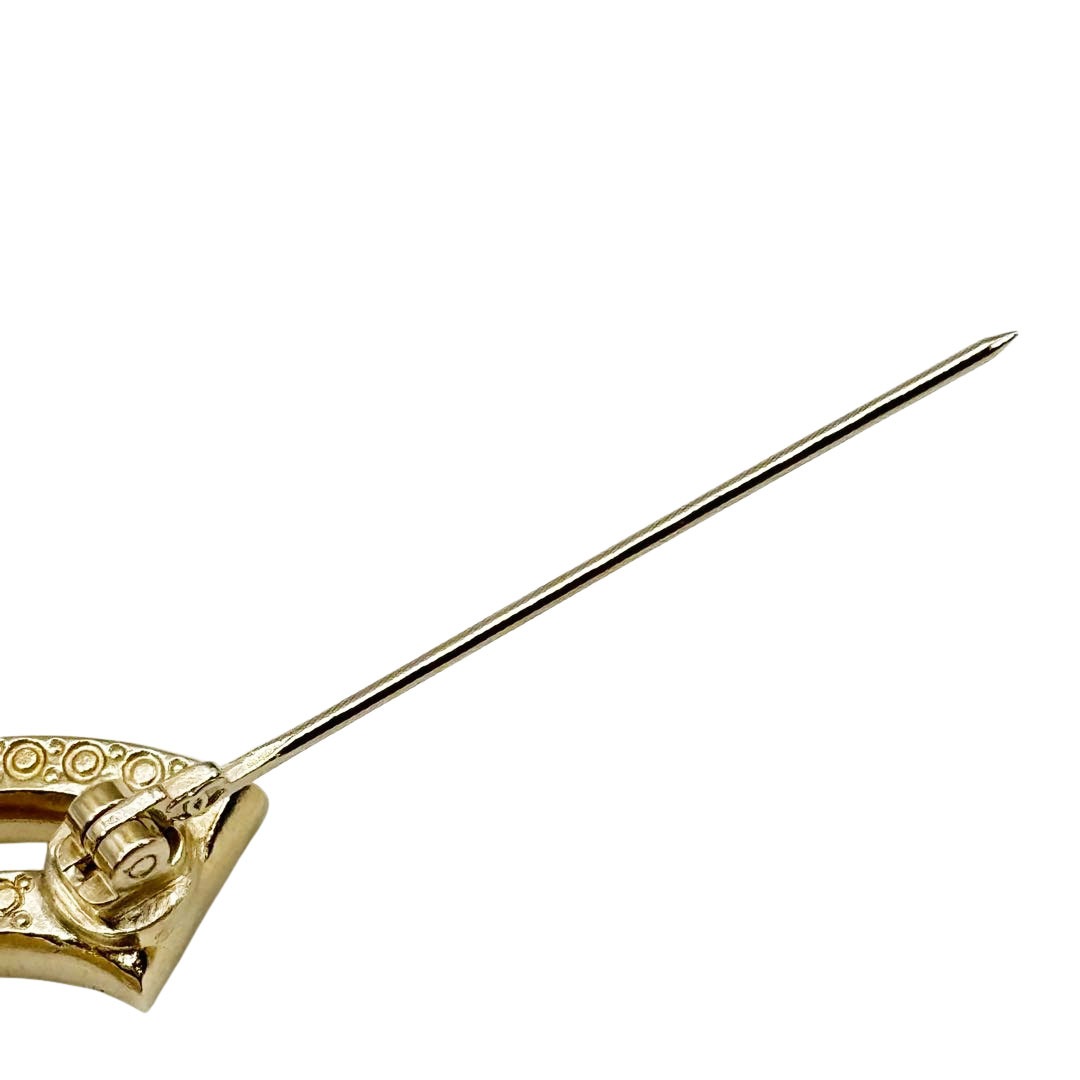 CHANEL シャネル ブローチ ココマーク ラインストーン F22V シャンパンゴールド