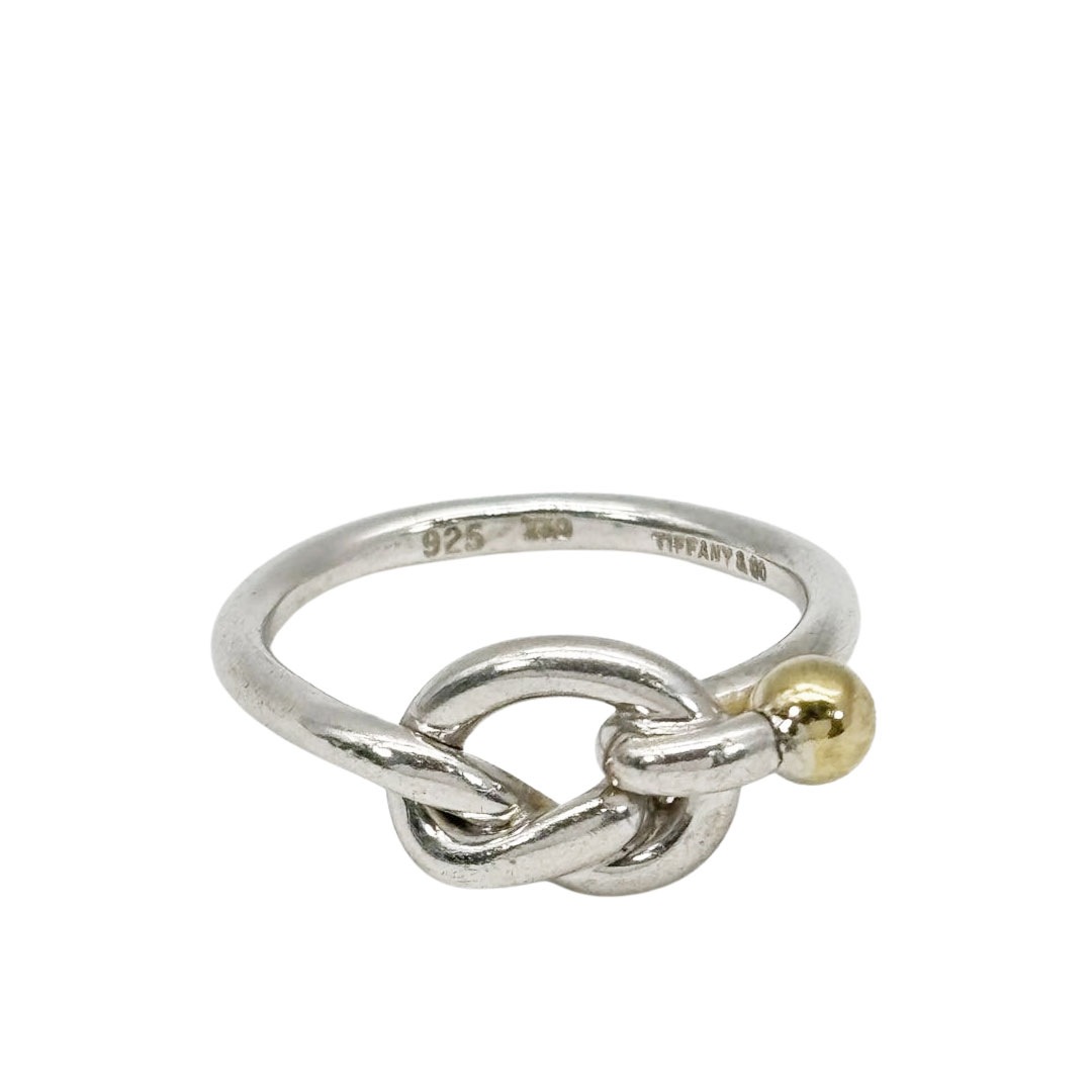 TIFFANY&Co. ティファニー ラブノットリング 指輪 約12号 925/750 シルバー/イエローゴールド 3.0g