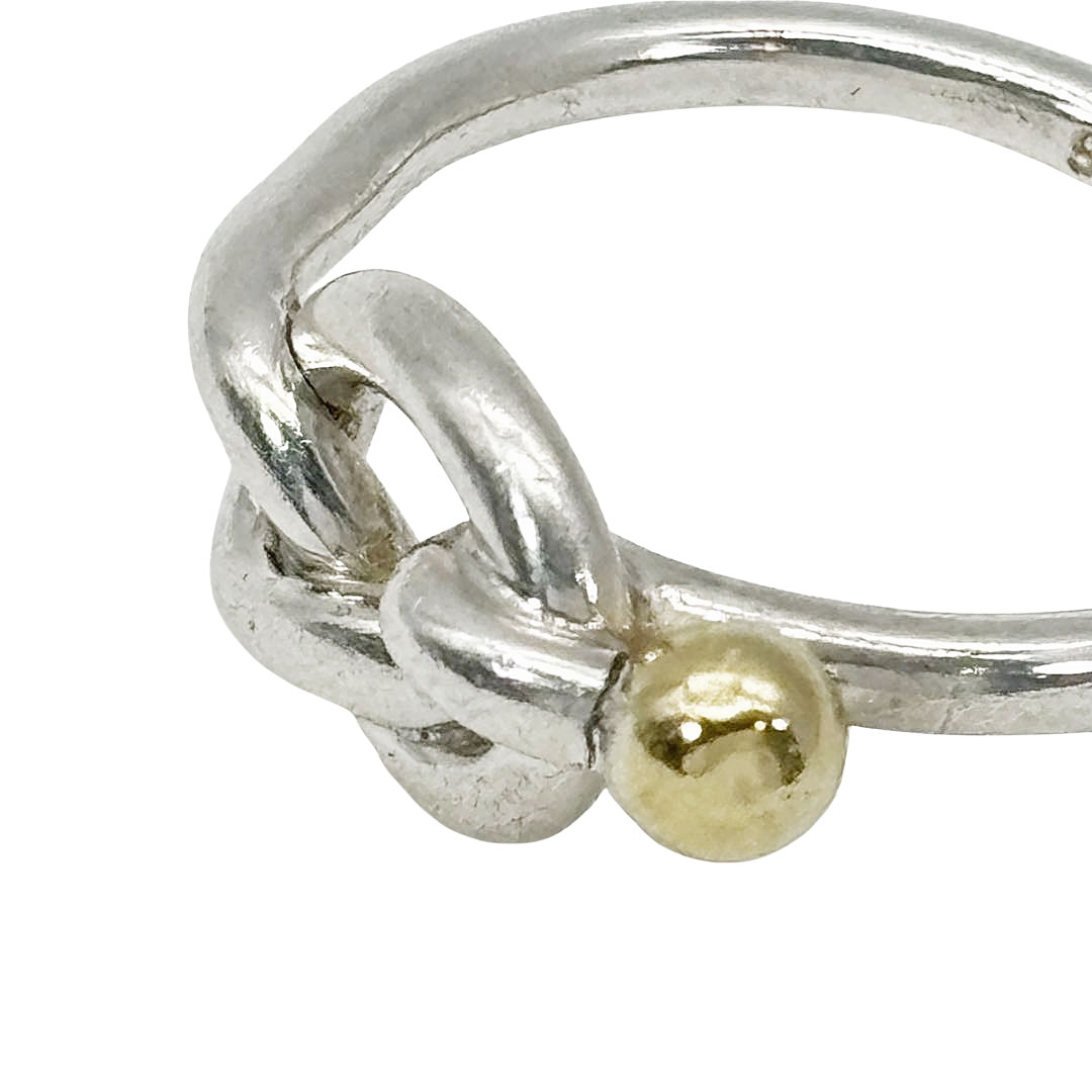 TIFFANY&Co. ティファニー ラブノットリング 指輪 約12号 925/750 シルバー/イエローゴールド 3.0g
