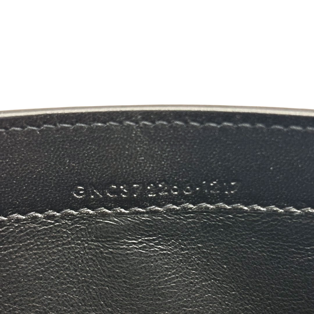 SAINT LAURENT PARIS サンローランパリ 二つ折り長財布 ドット×ローズプリント レザー ブラック/レッド/ホワイト