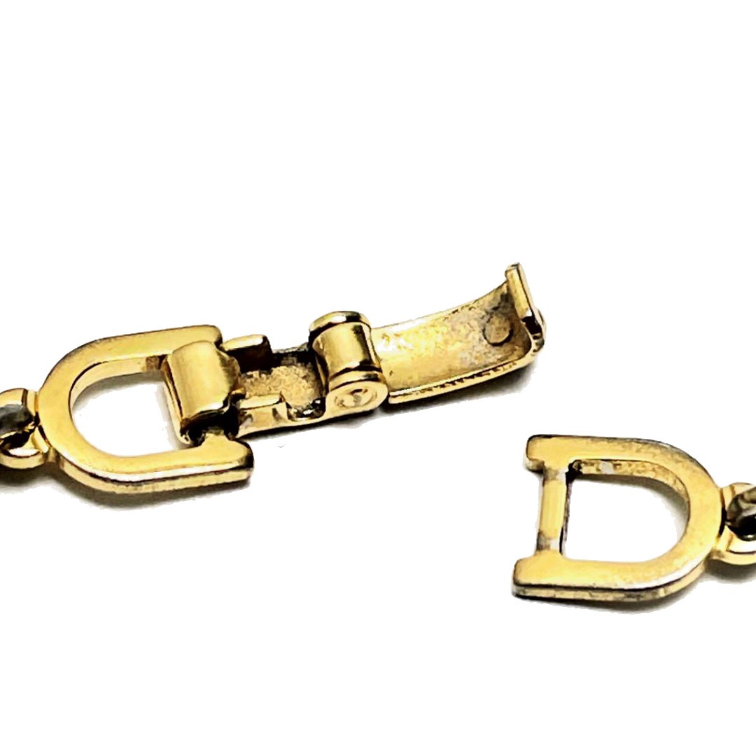 Christian Dior クリスチャンディオール CDロゴ チェーンブレスレット ゴールド