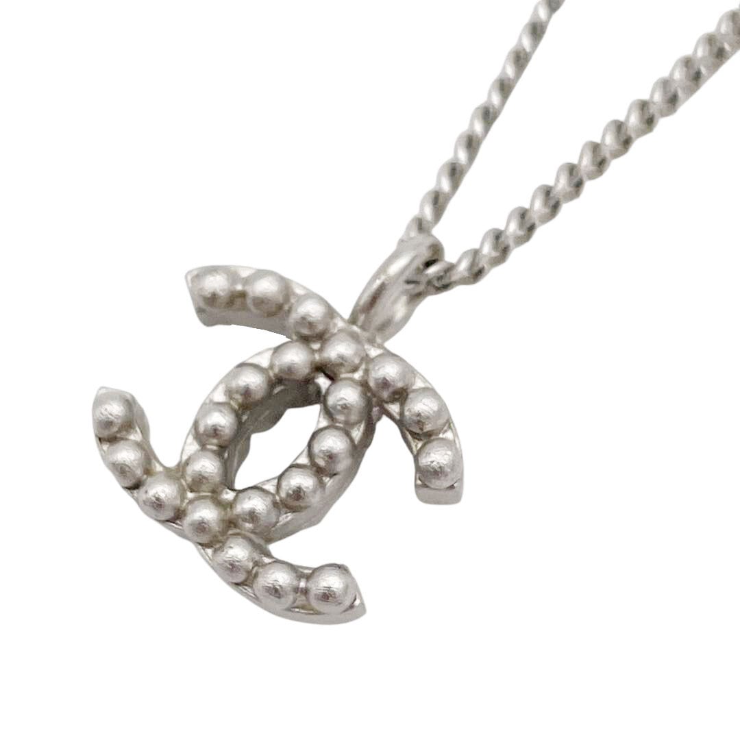 CHANEL シャネル ココマークネックレス 07P シルバー