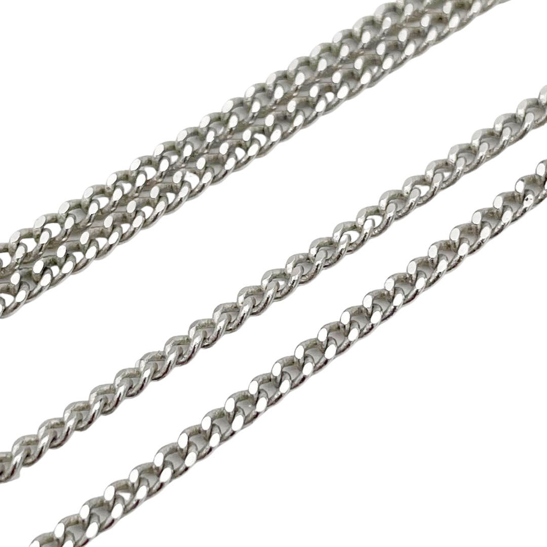 CHANEL シャネル ココマークネックレス 07P シルバー