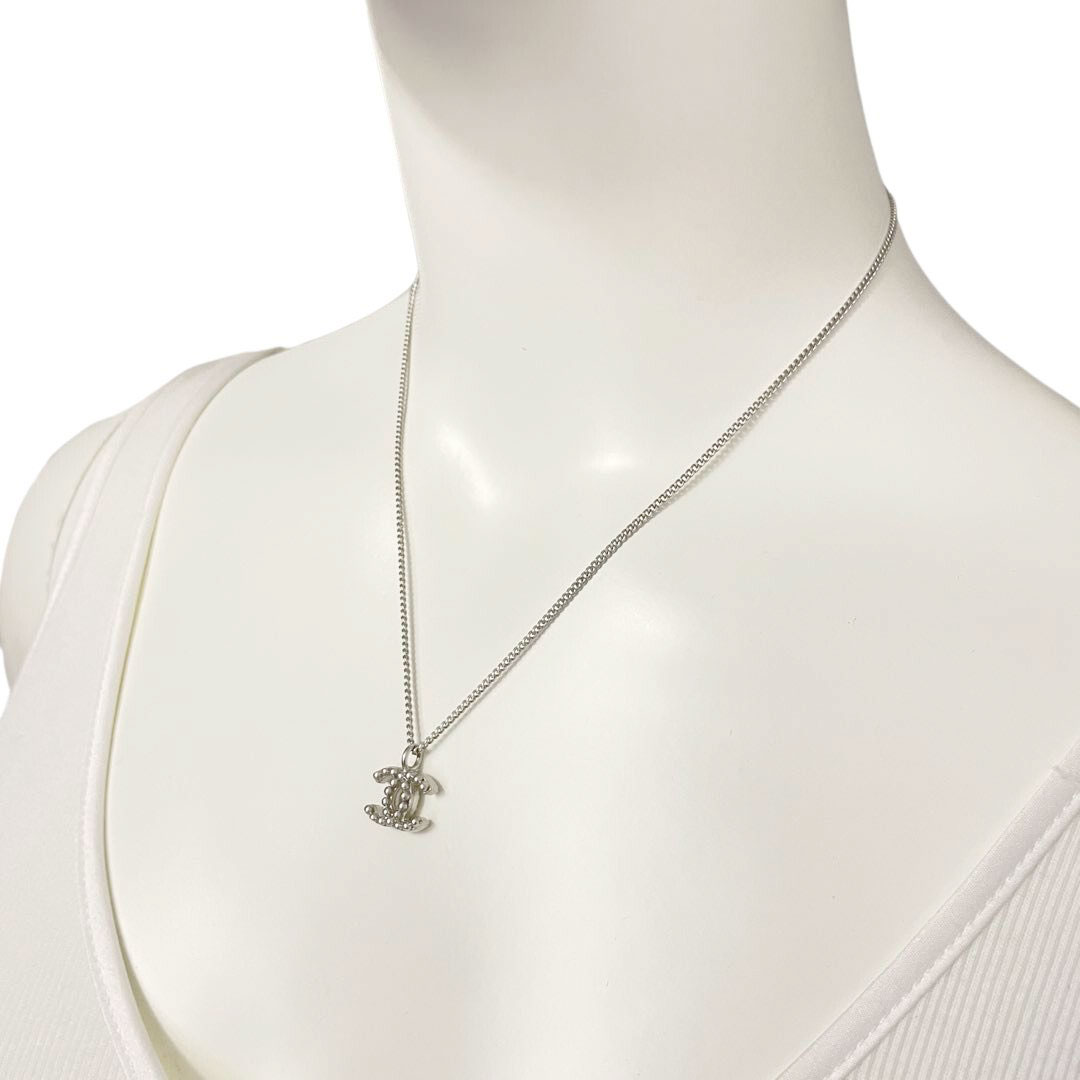 CHANEL シャネル ココマークネックレス 07P シルバー