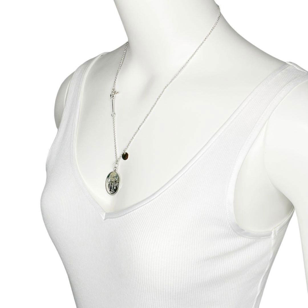 HERMES エルメス エクスリブリス ネックレストップ シルバー HERMES エルメス ネックレス エクスリブリス Ex-Libris MM